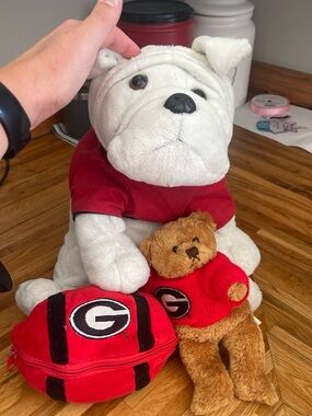 UGA Hairy Dawg Dawgs bulldogs stuffed dog